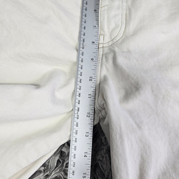 WE THE FREE Cream Good Luck Mid Rise Barrel Jeans Size 28 Boho - Picture 6 of 11